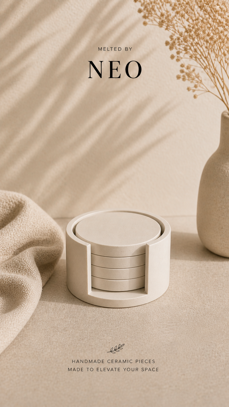 Ceramic coaster